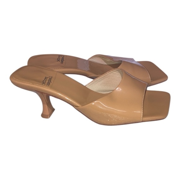 Jeffrey Campbell Mr. Big mules sandals Women's Nude Heels size 7.5 - Picture 6 of 8